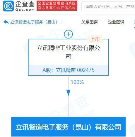立訊精密加碼智造與服務(wù)，2億注冊資本公司瞄準電子產(chǎn)業(yè)鏈新機遇